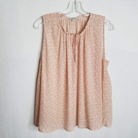 Madewell Tops - Madewell Womens Medium 100% Silk Pink Blouse Top